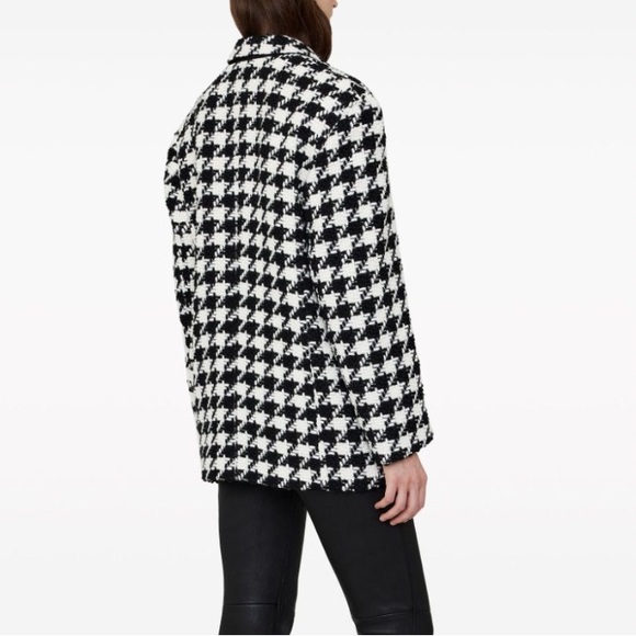 NWT Anine Bing Quinn Houndstooth Blazer - Picture 2 of 5
